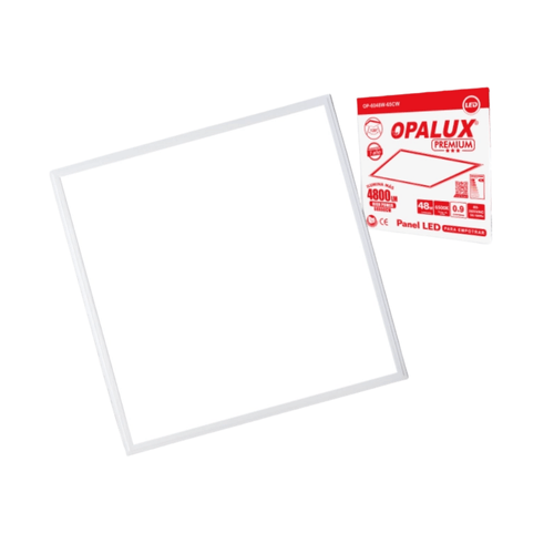 Panel LED de 60x60cm 48W 4800 Lumenes luz blanca OPALUX OP-6060-48W