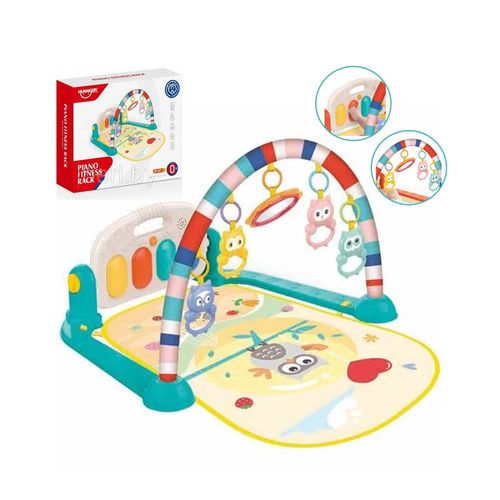 Gimnasio de bebe con Piano Musical Búho Verde