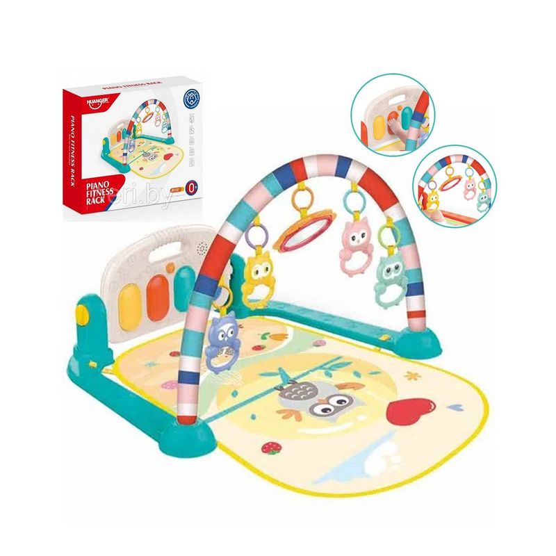 Gimnasio-de-bebe-con-Piano-Musical-Buho-HE0650-Verde