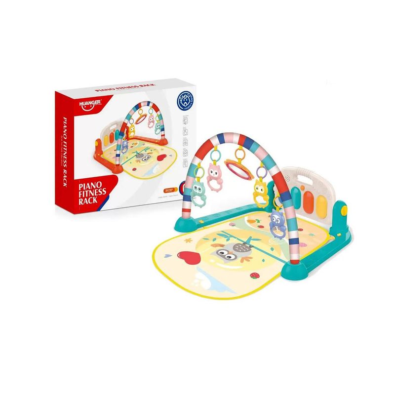 Gimnasio-de-bebe-con-Piano-Musical-Buho-HE0650-Verde