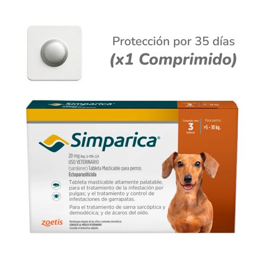 Simparica Comprimido Para Perros De 5–10 Kg