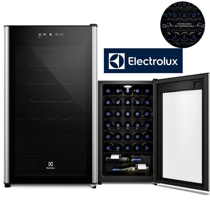 Vinera-Electrolux-ERWV34W2MWB-34-Botellas-Black
