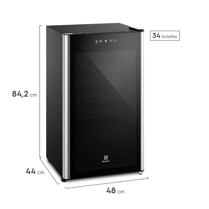 Vinera-Electrolux-ERWV34W2MWB-34-Botellas-Black