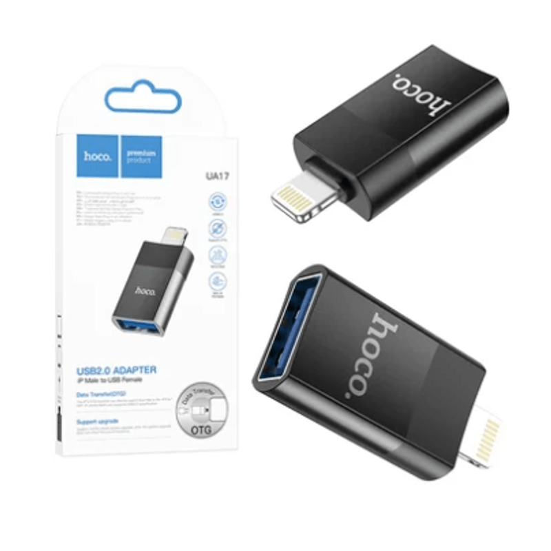 ADAPTADOR-OTG-LIGHTNING-MACHO-A-USB-20-HEMBRA-HOCO-UA17-IPHONE