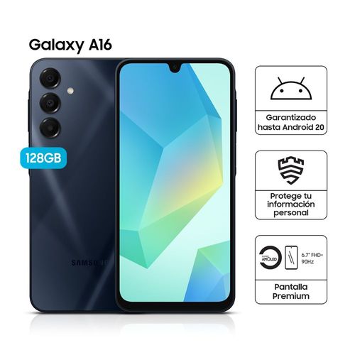 Celular Samsung A16 SM-A165MZKALTP 4GB RAM 128GB 6.7" Negro