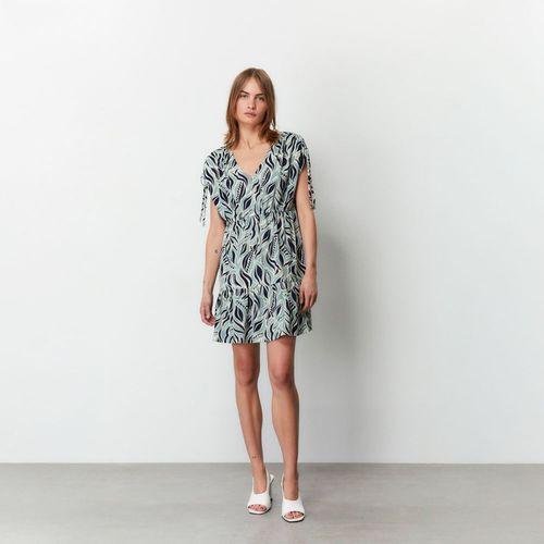 Vestido Mini Paneles Sfera Mujer Verde