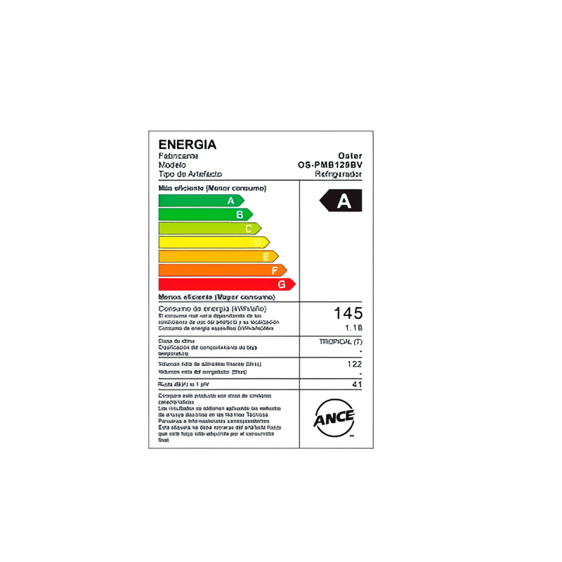 Frigobar-Oster-122L-OS-PMB129BV--Negro-con-Silver
