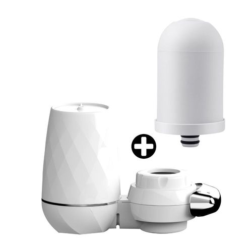 COMBO Agua Vida: Filtro Caño Carbono + 2 Cartuchos Repuesto Filtro Caño Carbono