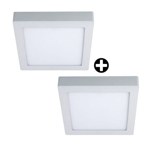 COMBO Orange: 2 Downlight adosable Orange Cuadrado 18W Luz Fría