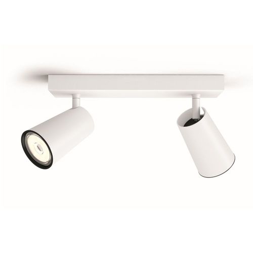 Spot LED Barra Deco Philips 2 Luces Paisley Blanco