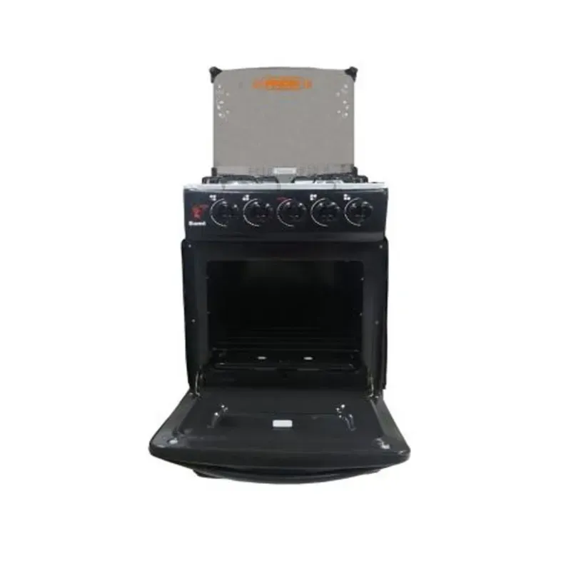 Cocina-Fadic-con-Tapa-de-Vidrio-y-Horno-Sami-4H-Negro