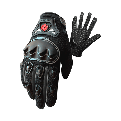 Guantes Antideslizantes Protección Motociclistas Scoyco MC29 Talla M Negro