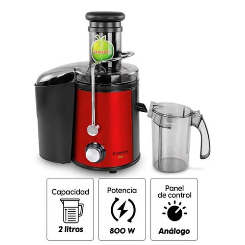 Extractor de Jugo 800W Finezza FZ-6098EX ROJO