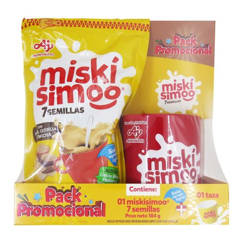 Pack Mezcla en Polvo MISKISIMO 7 Semillas Doypack 184g + Taza