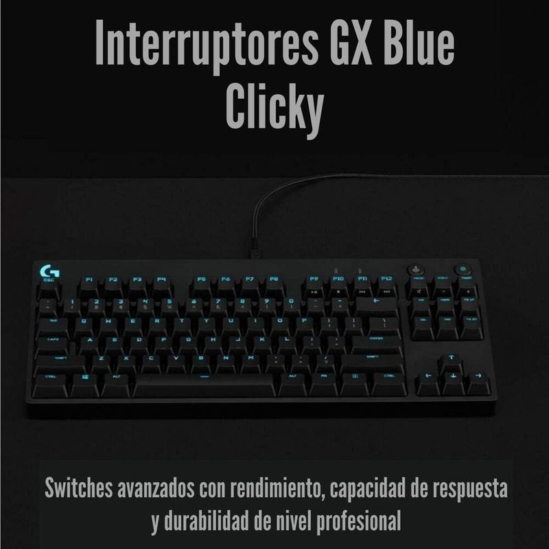 Logitech---Teclado-G-PRO-TKL-GX-Blue-Clicky-RGB-Lyghtsync