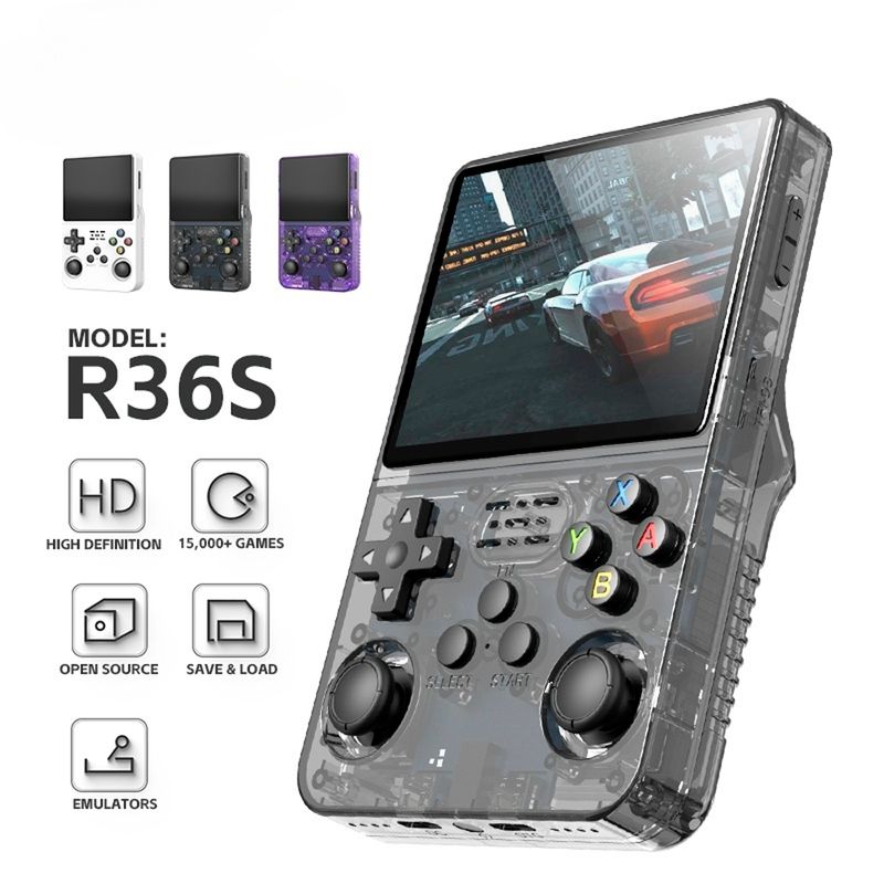 CONSOLA-VIDEOJUEGOS-PORTATIL-R36S-128GB-NEGRO