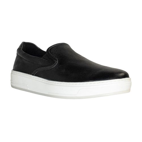 Mocasines Para Hombre Cuero Andres I Negro Hush Puppies