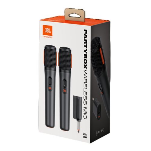Micrófono JBL PartyBox Wireless Mic Recargable Karaoke Negro