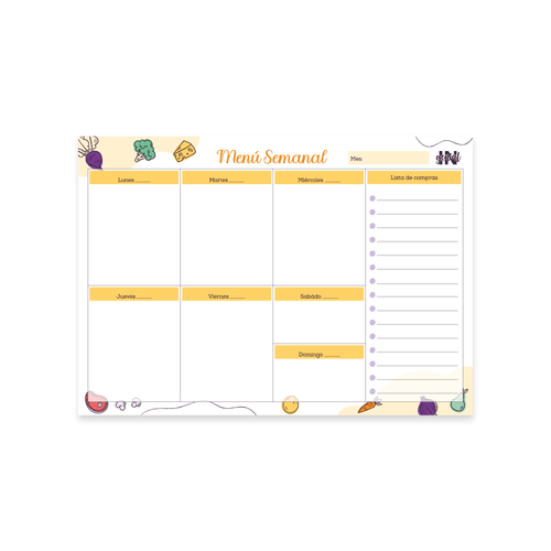 Planner de comidas Ingenial Frutti