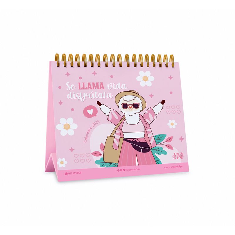 Pack-Ingenial-Llami--calendario-2025---planner---block-de-notas-