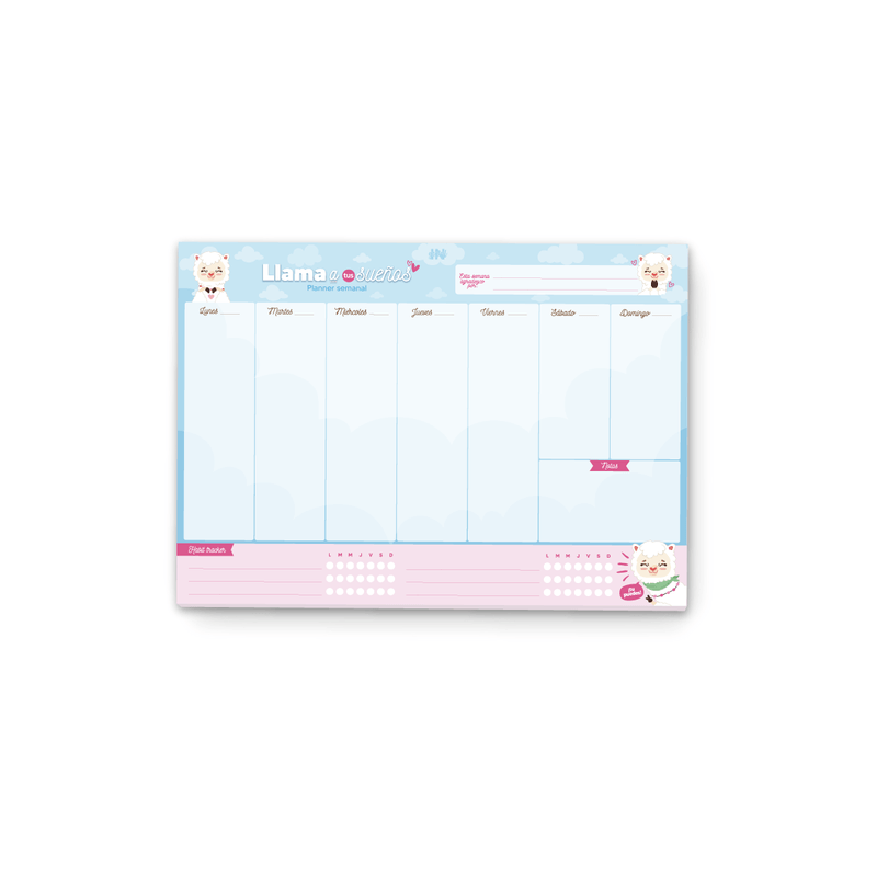 Pack-Ingenial-Llami--calendario-2025---planner---block-de-notas-
