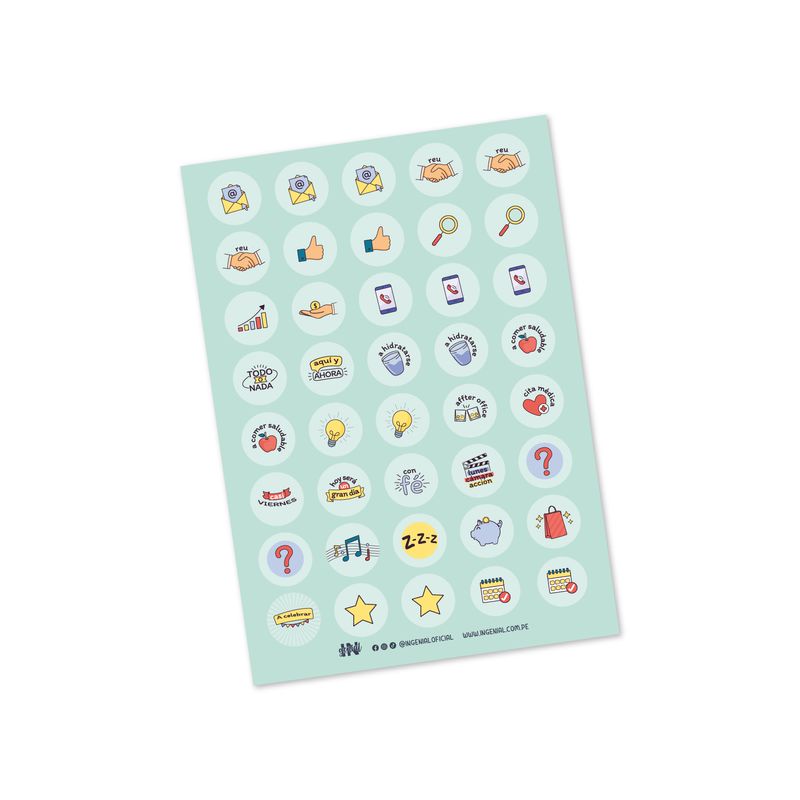 Set-de-stickers-Ingenial-Mix-x-9-unds