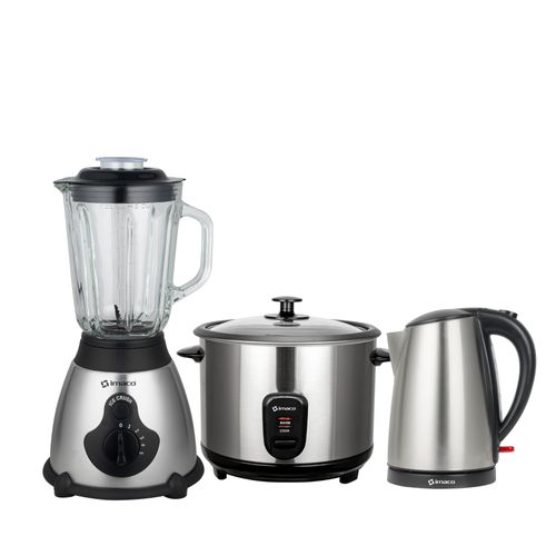 Combo licuadora 1.5lts+olla arrocera 1.2lts+hervidor 1.7lts