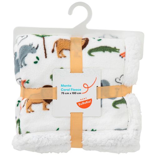 Cuna Manta Sherpa Jungla BABY EUREKA
