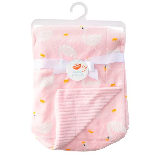 Cuna Manta Flannel Cisne BABY EUREKA