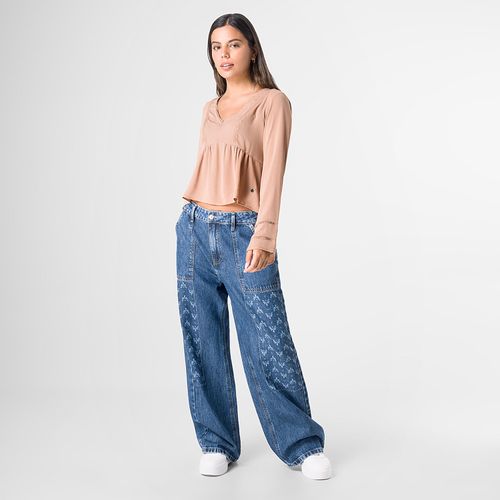 Pantalon Mujer Squeeze Baggy Parches Steny