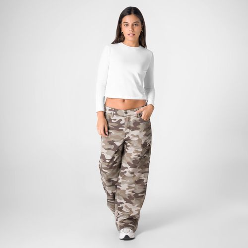 Pantalon Cargo Tafeta Camuflado Geliana