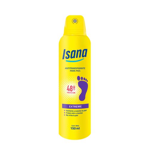 Antitranspirante para Pies en Aerosol ISANA Extreme Frasco 150ml