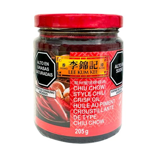 Salsa de Aceite Picante LEE KUM KEE Chiu Chow Frasco 205g