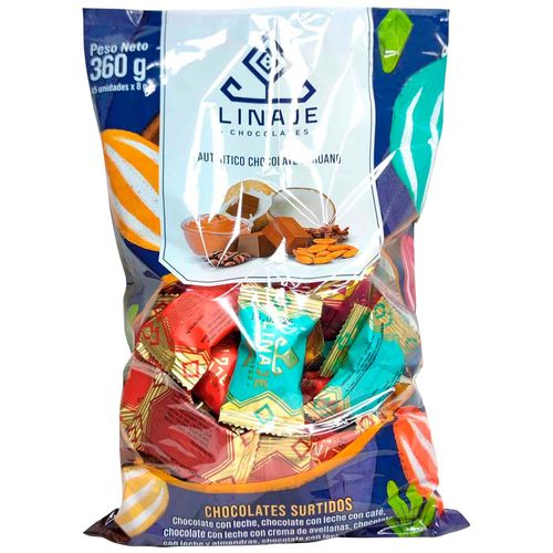 Chocolate con Leche LINAJE Surtido Bolsa 360g