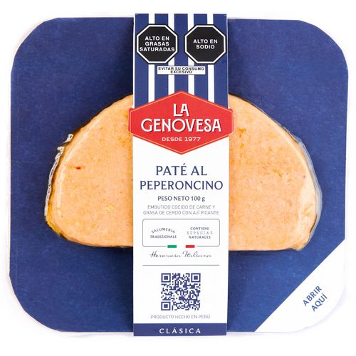 Paté de Peperoncino LA GENOVESA Bandeja 100g