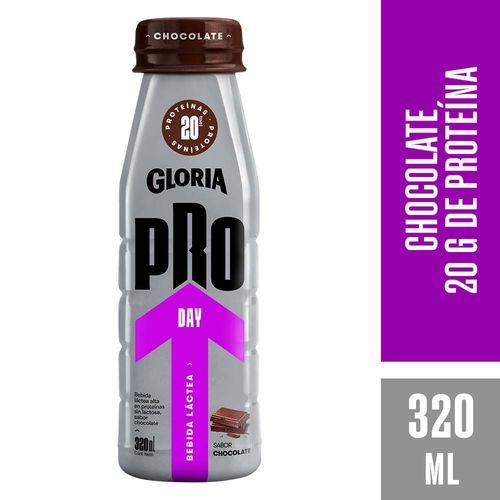 Bebida Láctea GLORIA Pro Day Chocolate Botella 320ml