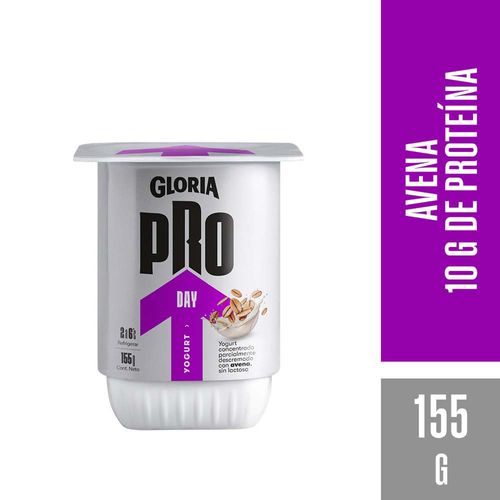 Yogurt GLORIA Pro Day Sabor Avena Vaso 155g