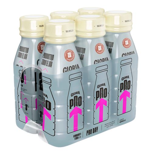 Bebida Láctea GLORIA Pro Day Vainilla Botella 320ml Paquete 6un
