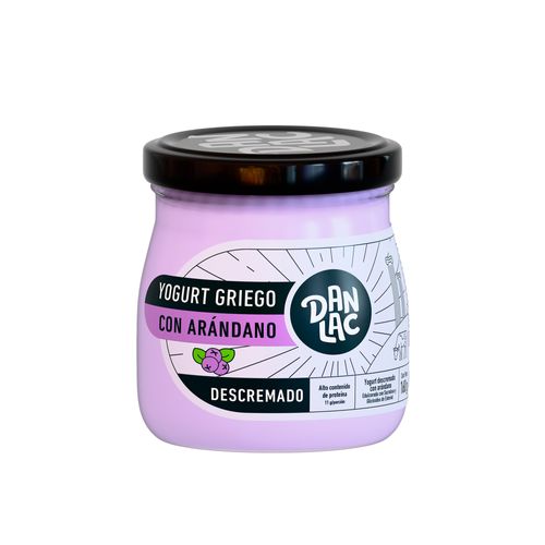 Yogurt Griego con Arándano DANLAC Frasco 160g