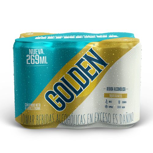 Bebida GOLDEN Lata 269ml Paquete 6un