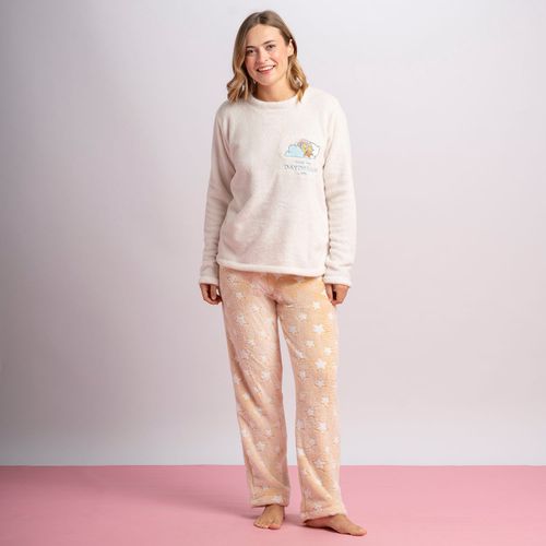 Pijama Mujer Universal Daydream Manga Larga + Pantalón Algodón Coral