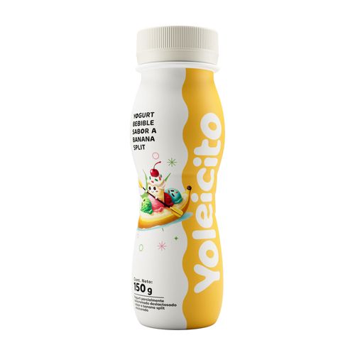Yogurt Bebible YOLEICITO Banana Split Botella 150g