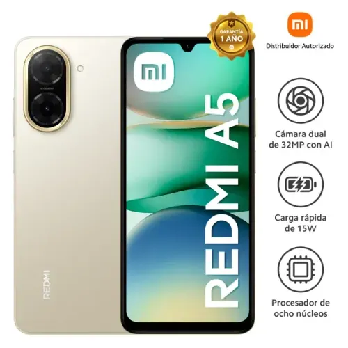 CELULAR XIAOMI REDMI A5 3GB RAM 64GB ROM COLOR DORADO