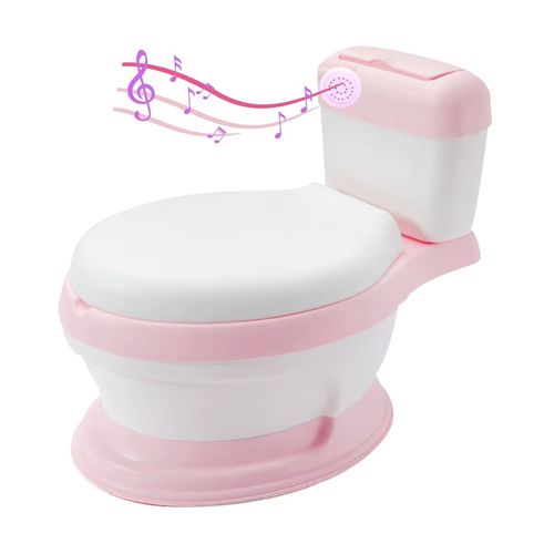 Bacín de Entrenamiento para Bebés y Niños Musical Rosa
