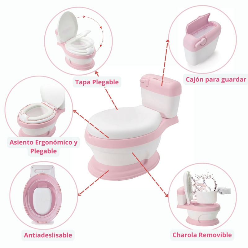 Bacin-de-Entrenamiento-para-Bebes-y-Niños-Musical-Rosa