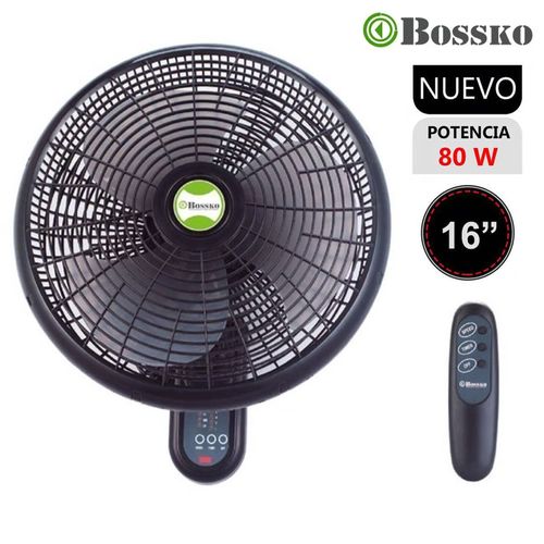 Ventilador de Pared Bossko 3Vel 80W BK-8210PD
