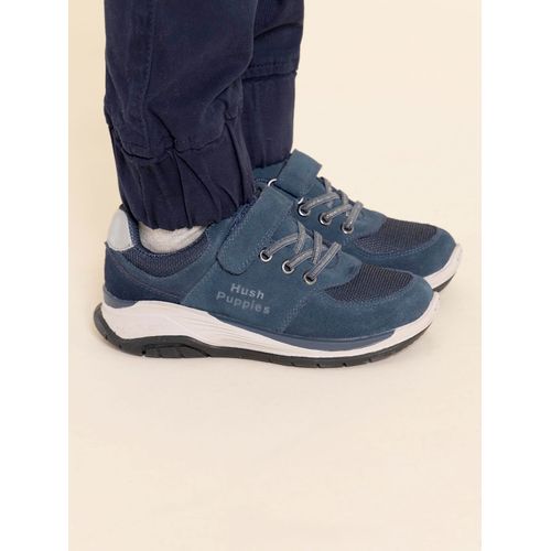 ZAPATILLA PARA NIÑO CUERO BAMBUS AZUL HUSH PUPPIES