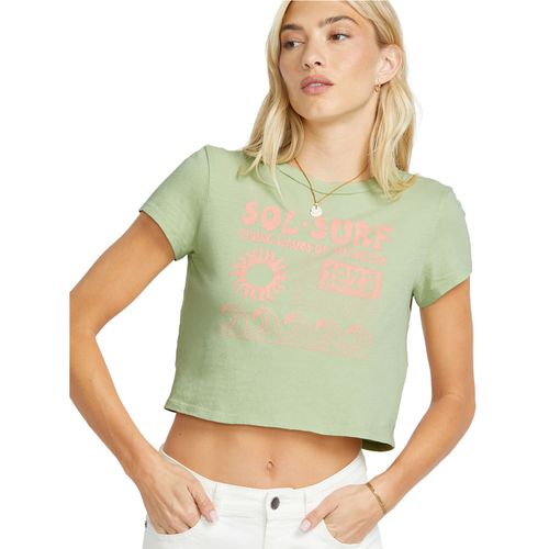 POLO BÁSICO PARA MUJER SOL SURF VERDE BILLABONG