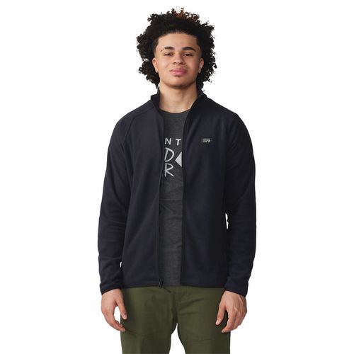 POLAR PARA HOMBRE CIERRE COMPLETO MICROCHILL™ NEGRO MOUNTAIN HARDWEAR