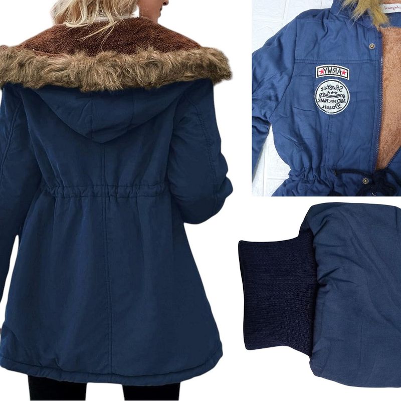 Parkas-Army-abrigo-de-invierno-chaquetas-de-mujer-asiaticas---Azul-XXXL